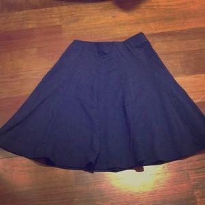 Navy blue a line skirt